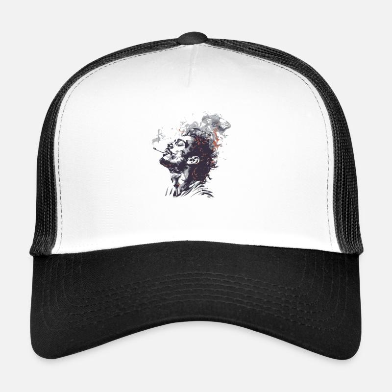 Fumer de l’herbe Cannabis Fumer du cannabis Trip Dream Joint Casquette trucker 