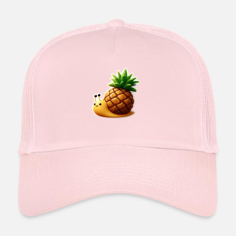 Cute snail with pineapple house Trucker Cap
