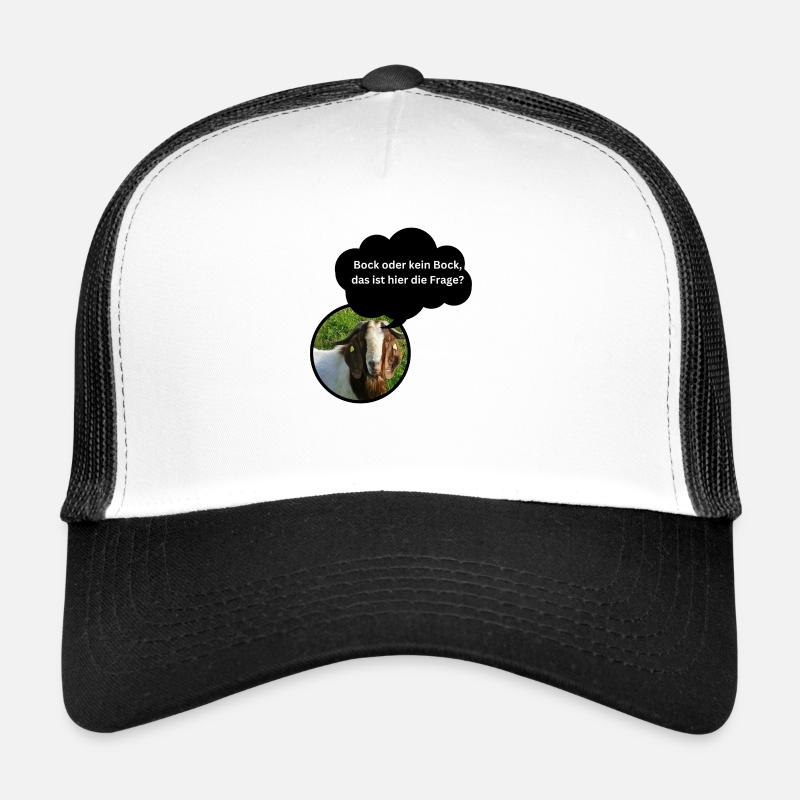 Chemise amusante « Bock oder kein Bock... » Casquette trucker 