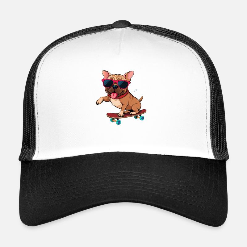 Cool dog in action Trucker Cap