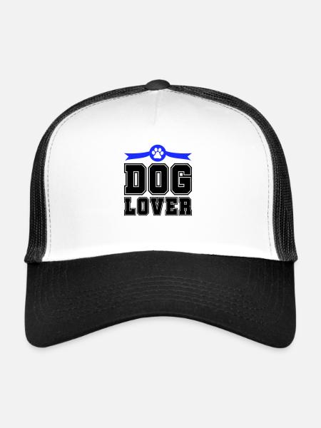Dog Lover - Trucker Cap - white/black - Front