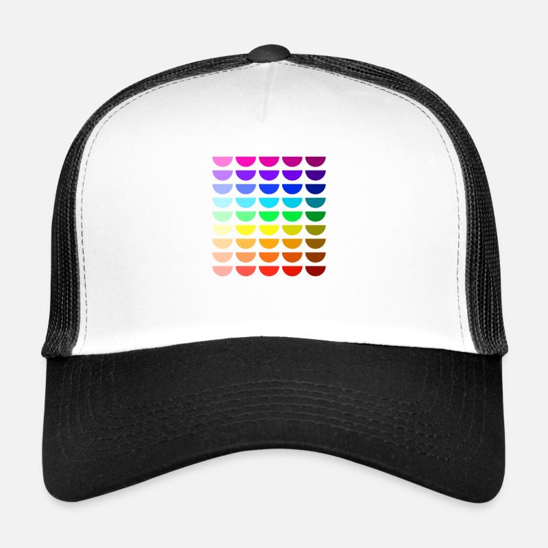 Rainbow smiles - Trucker Cap - white/black
