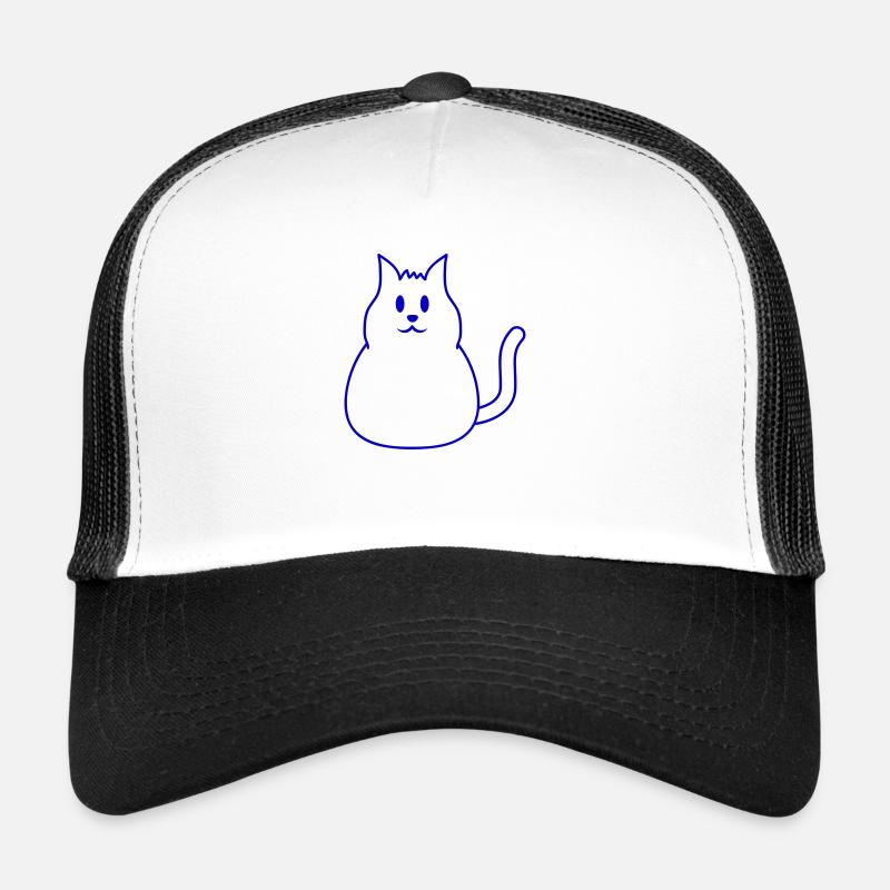 Fat Cat Looking Nice Happy Happy Smiling Trucker Cap