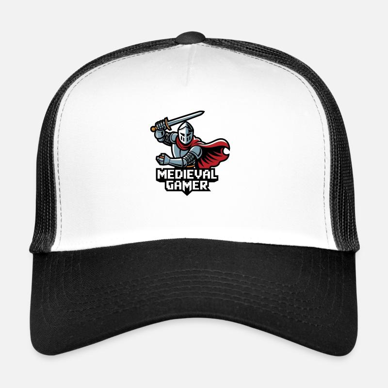 Medieval Gamer - Trucker Cap - white/black