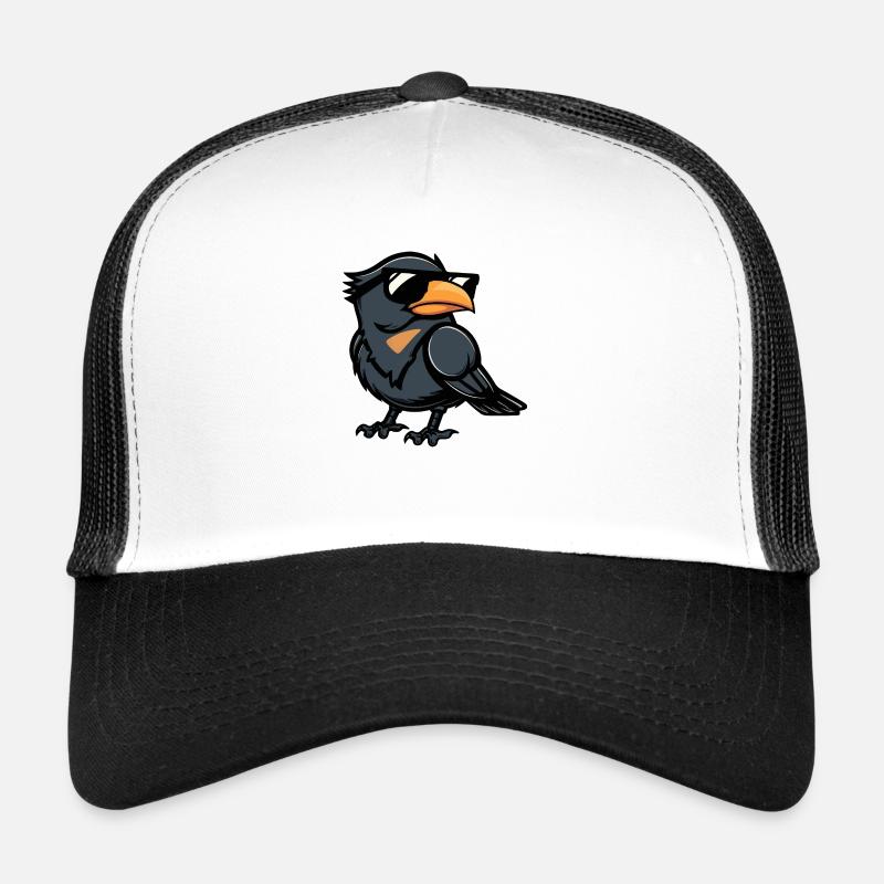 Corbeau Corbeau Bande dessinée Cool Casquette trucker 