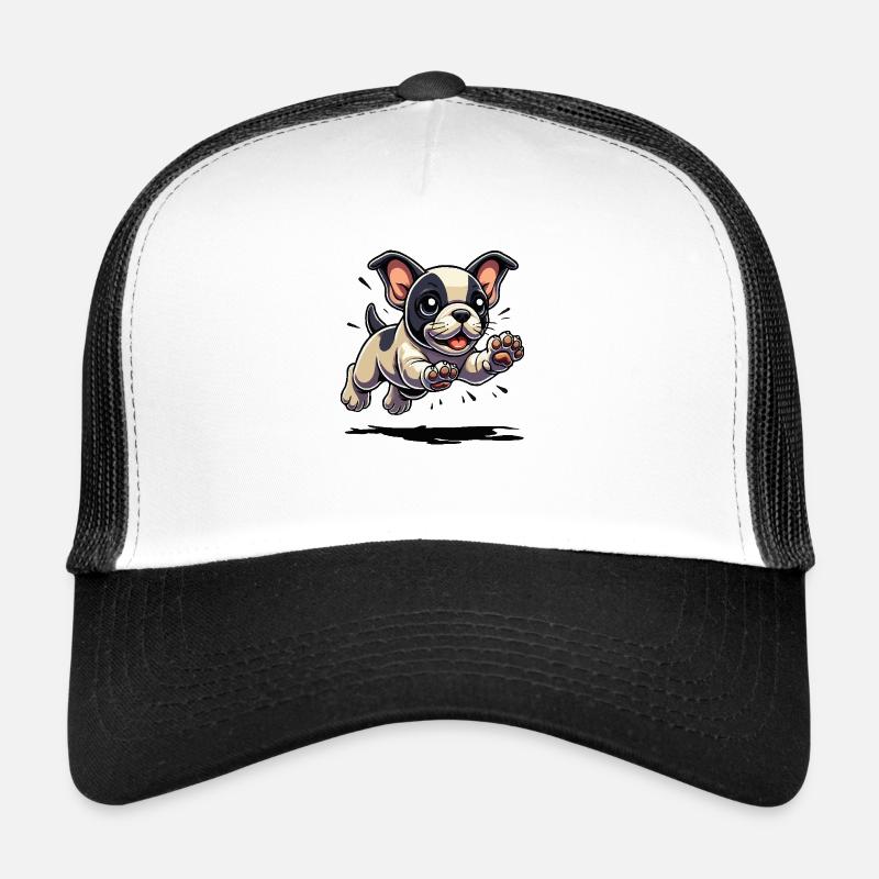 Sauts de chiot bouledogue français Casquette trucker 