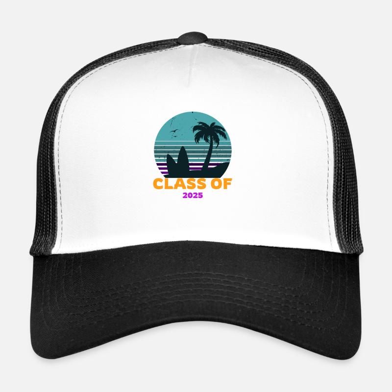 Class of 2025 blue sky sunset - Trucker Cap - white/black