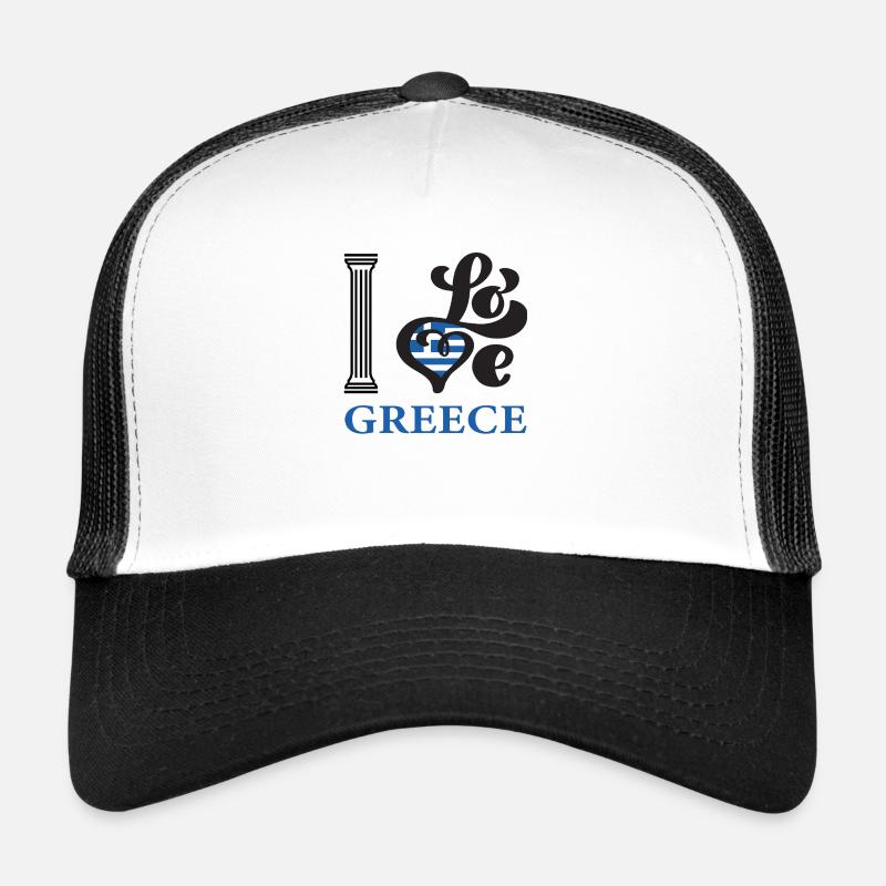 J’adore la Grèce Casquette trucker 