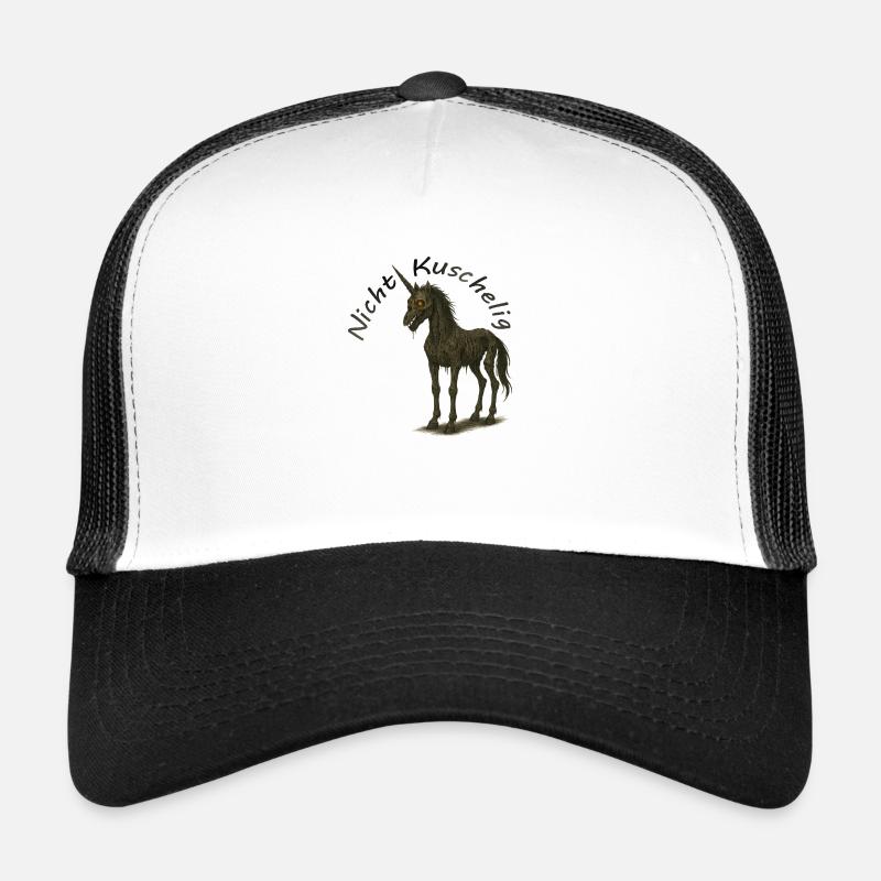 Zombie Einhorn - Trucker Cap - Weiß/Schwarz
