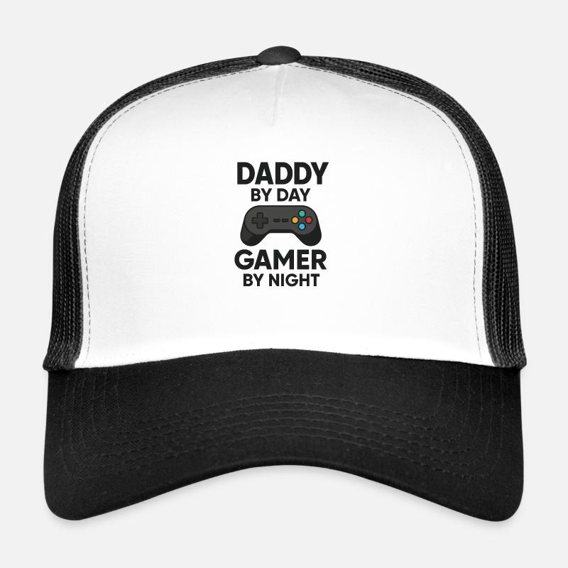 Dad Gamer - Trucker Cap - Weiß/Schwarz