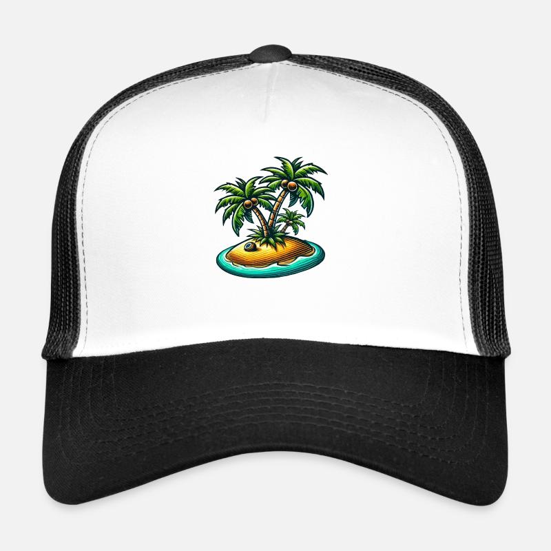 Palmiers de l’île Casquette trucker 