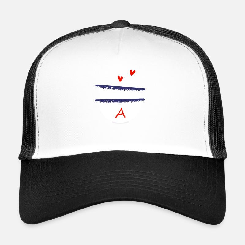 Lettre A bols breton Casquette trucker 