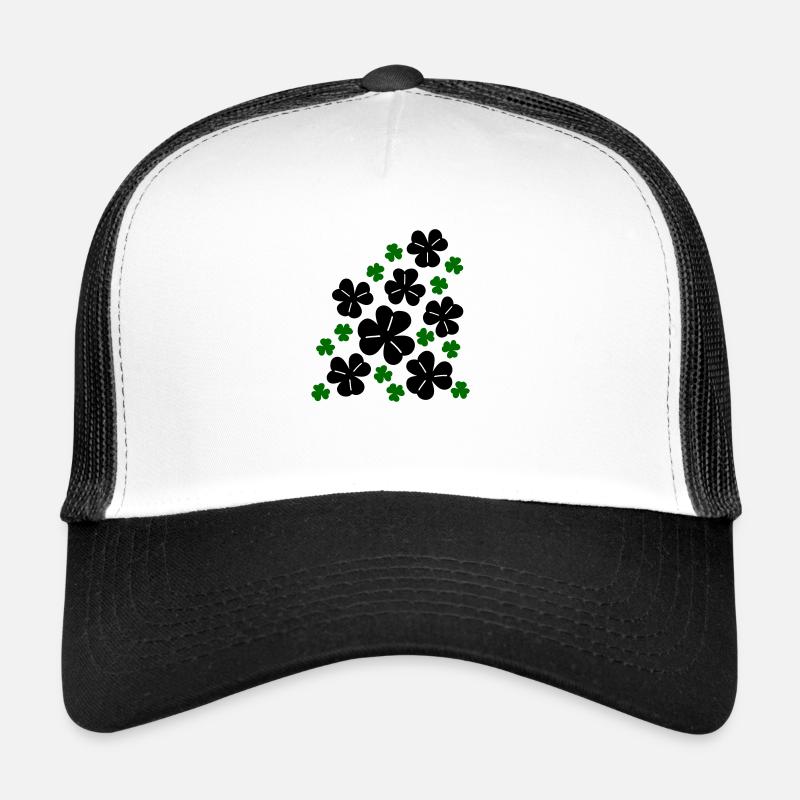 Kleeblätter - Trucker Cap - Weiß/Schwarz