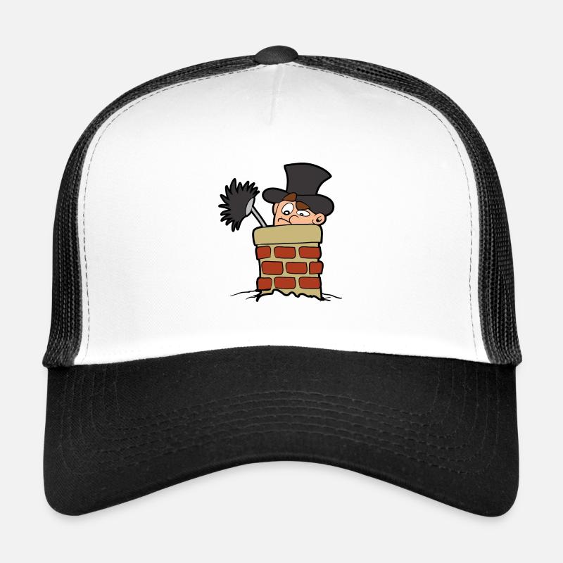 chimney sweep - Trucker Cap - white/black