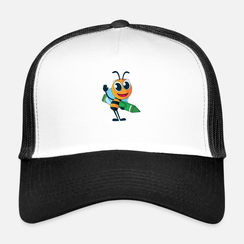 Bee with crayon Trucker Cap