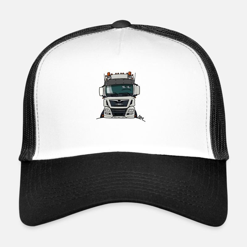 0819 M LKW weiß Trucker Cap