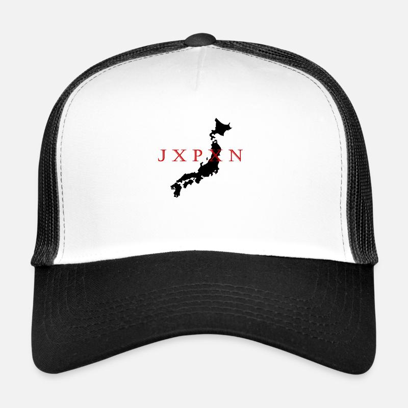 Japan map JXPXN - Trucker Cap - white/black