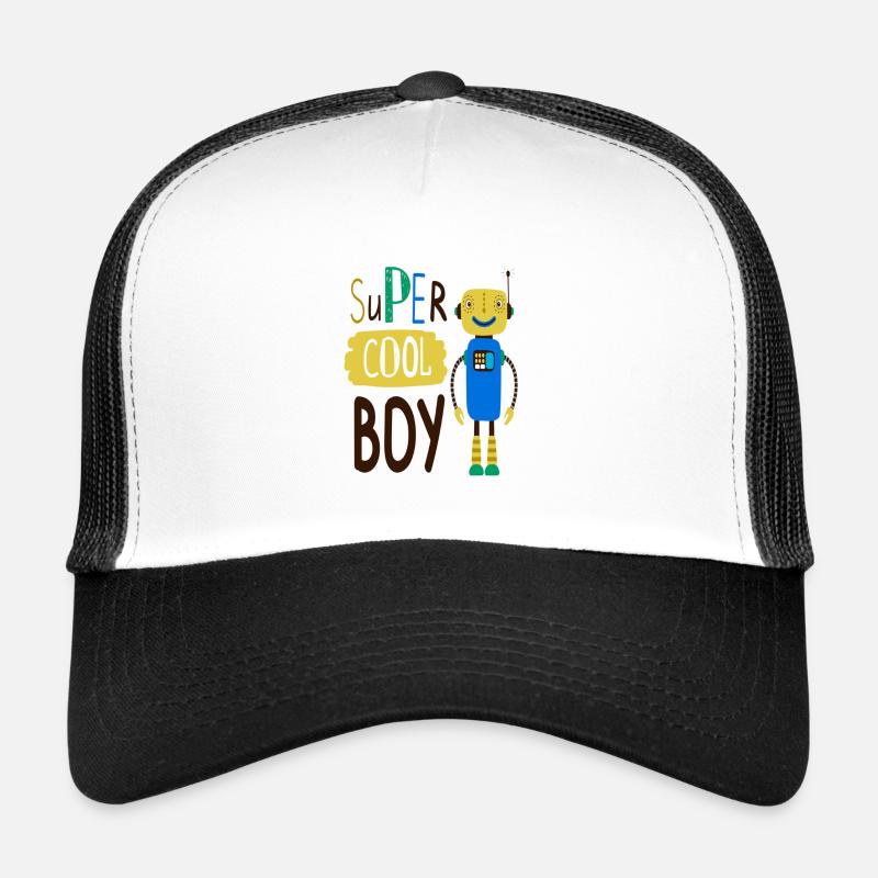 Robot boy Trucker Cap