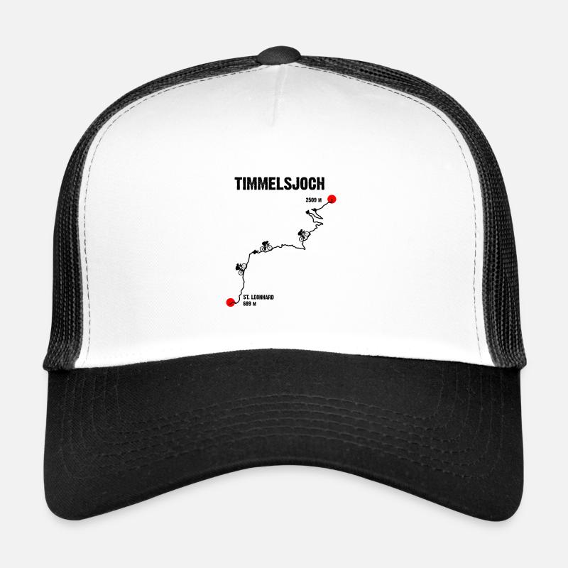 Passo del Rombo Timmelsjoch Alpine Pass Trucker Cap