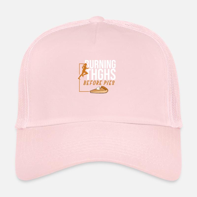 Running Burning Thighs Before Pies Funny Runner Casquette trucker 