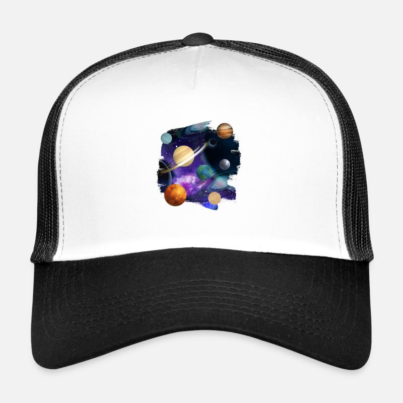 Planets graphic done Trucker Cap