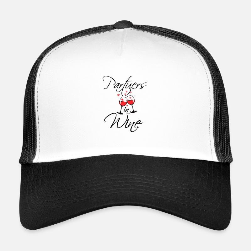 Partners in Wine humor gift Trucker Cap