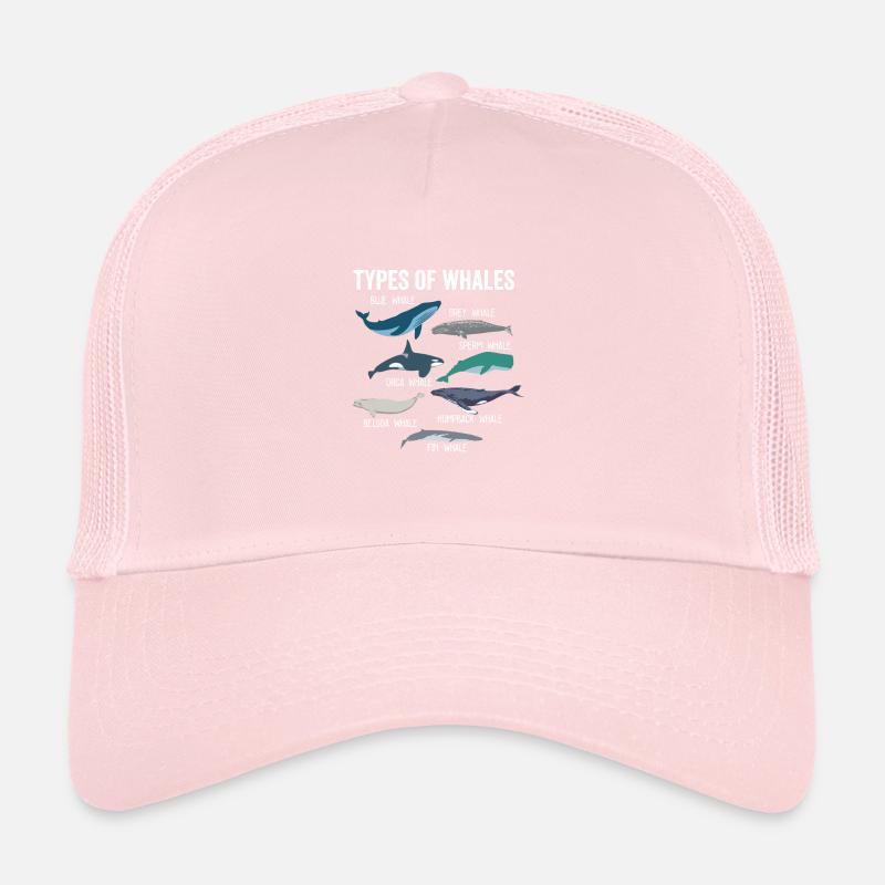 Types de baleines Mammifères marins mignons Casquette trucker 