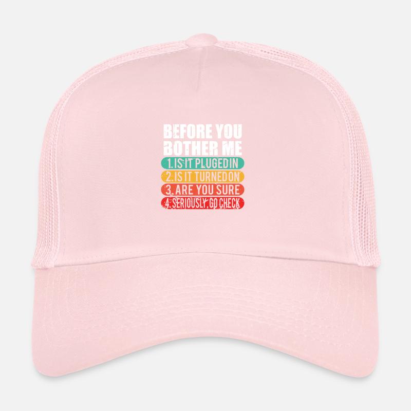 Funny Tech Support / Computer Techie Nerd Gift Trucker Cap