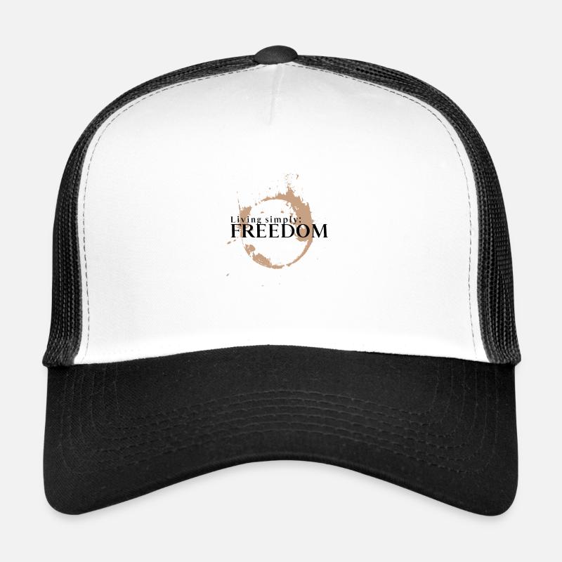 Leben bedeutet einfach Freiheit Trucker Cap