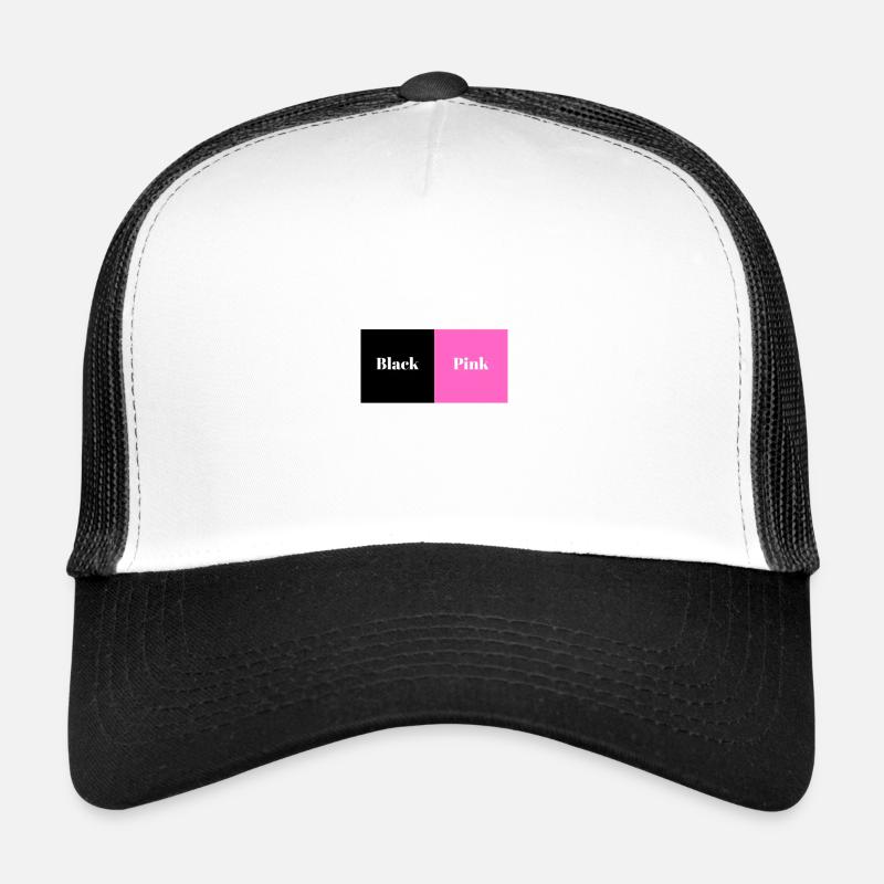 Schwarzes Rosa Trucker Cap