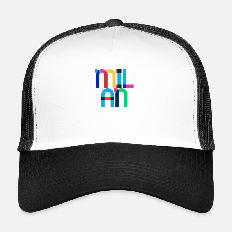 Mailand Italien Pop Art Letters Trucker Cap