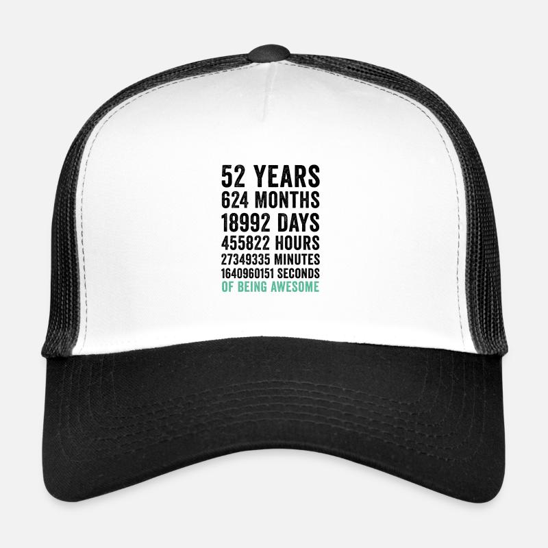 Anniversaire 52 ans d’être génial Casquette trucker 