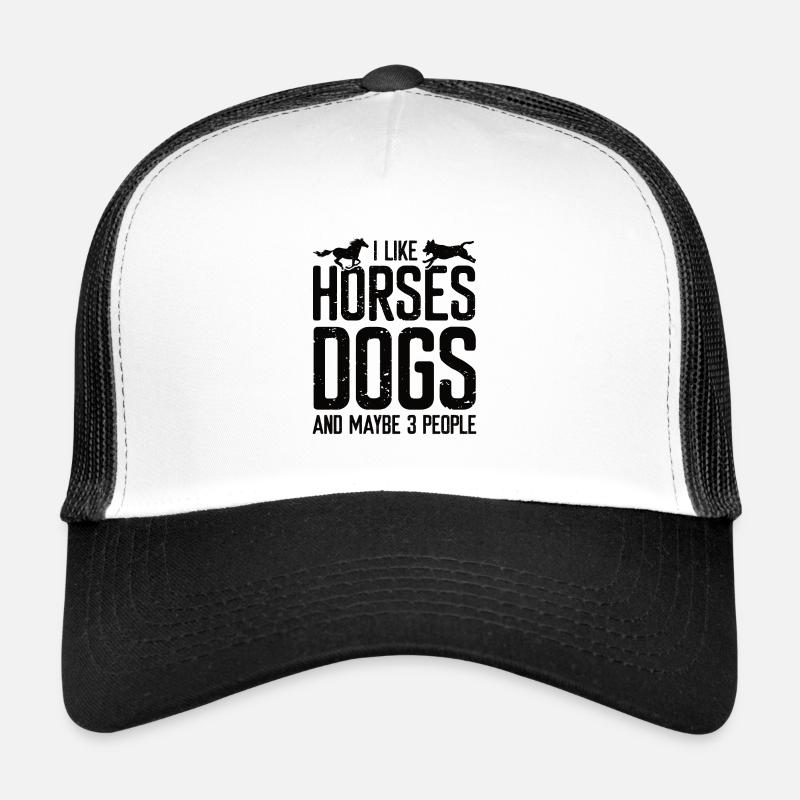 Pferde Hunde | Pferdeliebhaber Geschenk Pferd Hund Trucker Cap