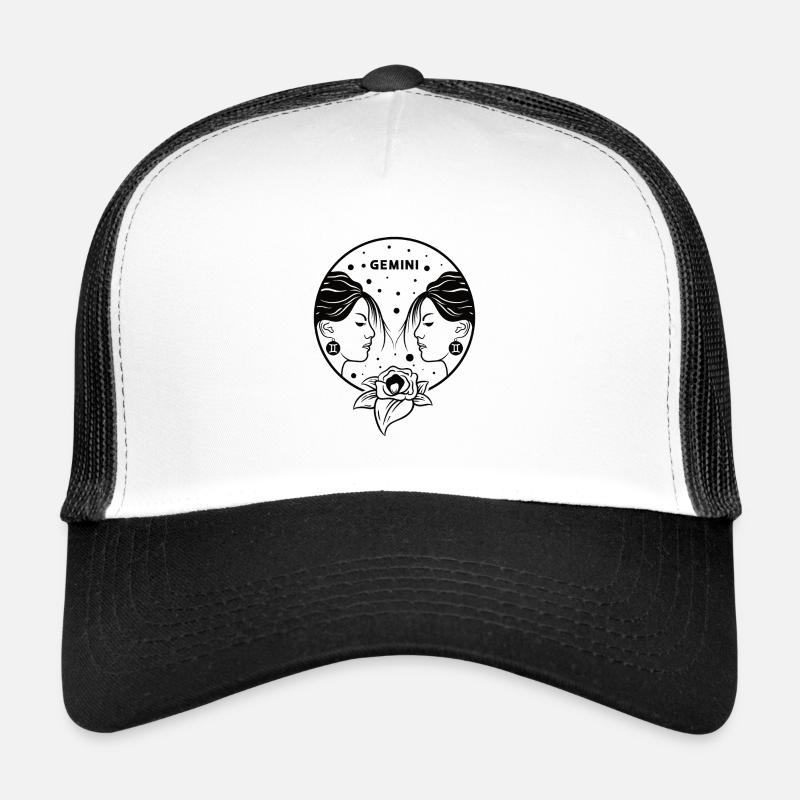 Signe du zodiaque Gémeaux Astrologie Constellation Naissance Casquette trucker 