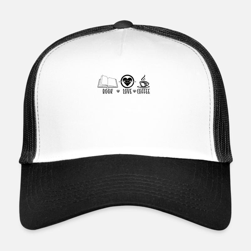 Coffee and a Book Books Reading Mug Trucker Cap