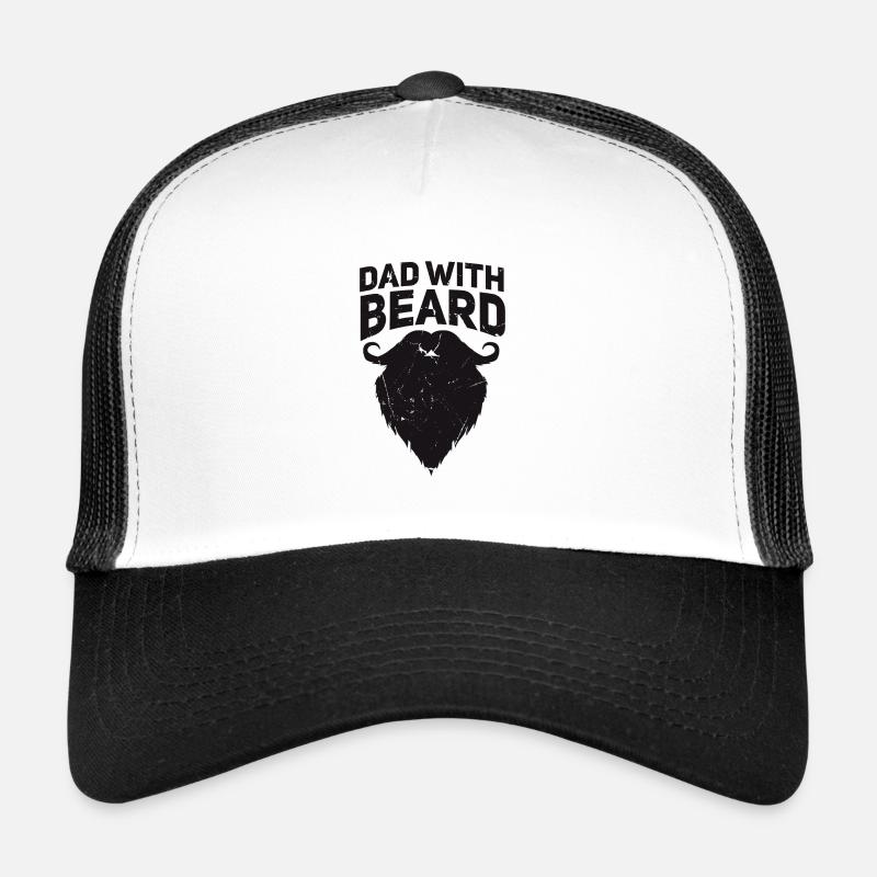 Père barbu Père avec barbe Casquette trucker 