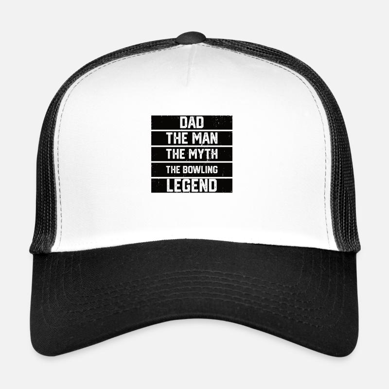 Bowling Father Papa Cooler Trucker Cap