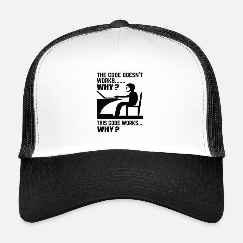 Software Developer Programmer Gift - Trucker Cap - white/black