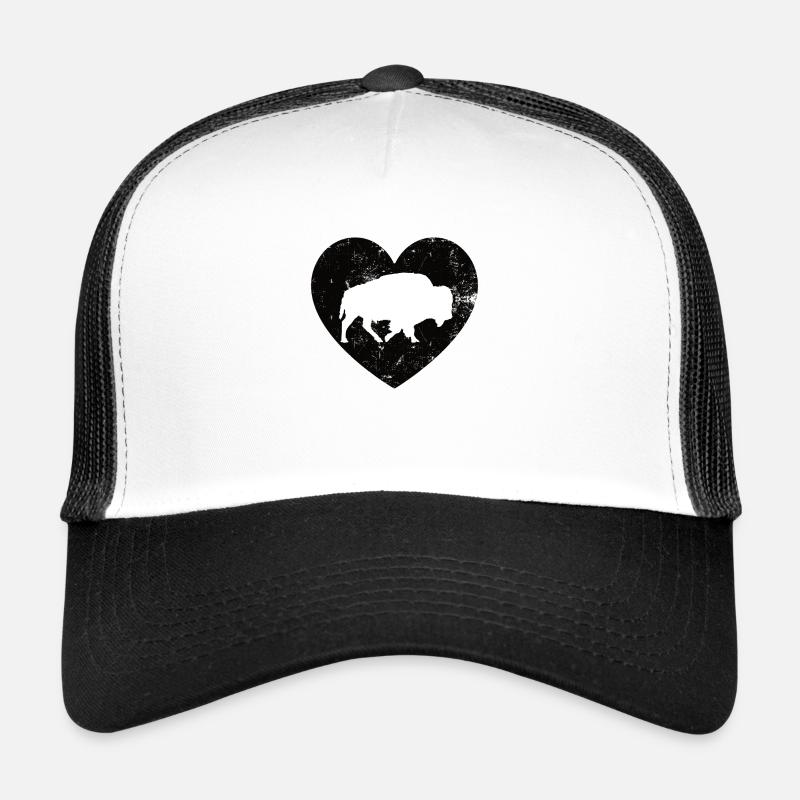 Büffel Ochse Vintage Bison Trucker Cap