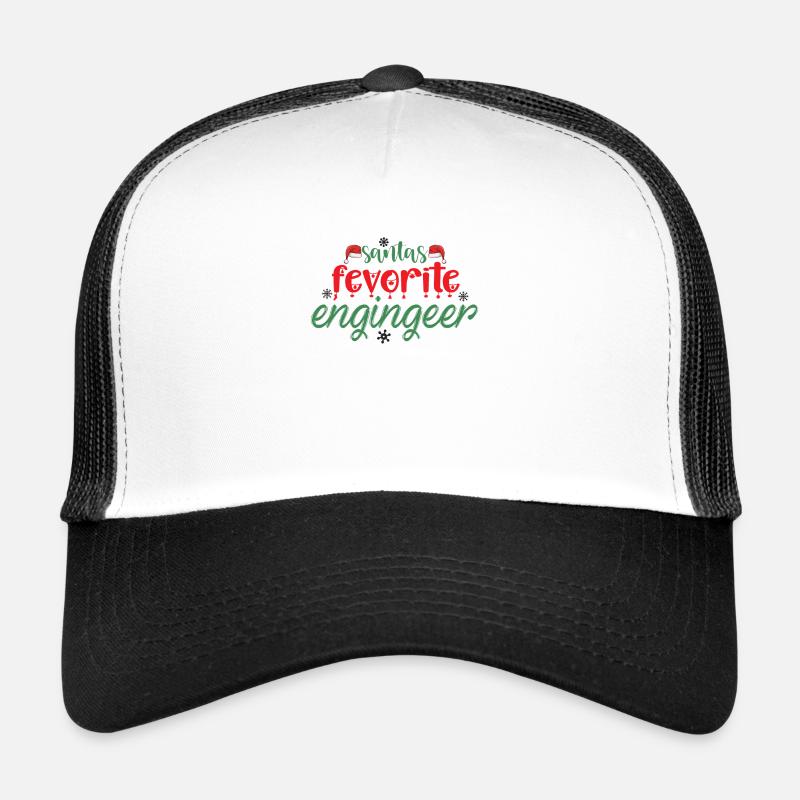 Santa's dearest engineer gift Trucker Cap