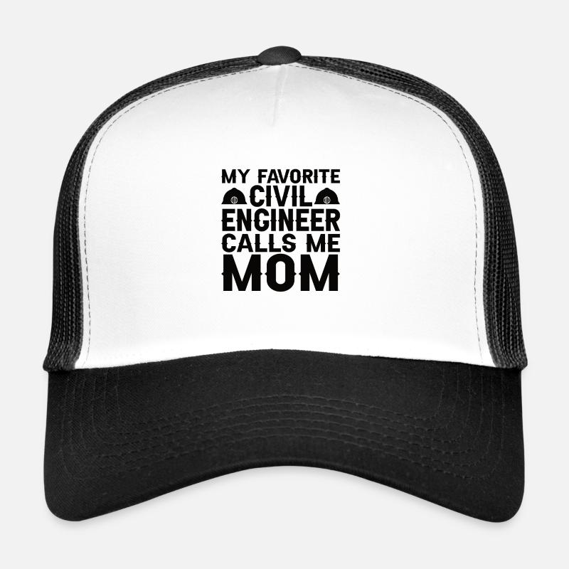 Civil Engineer Bridge Construction Statics Son Mama Engineer Trucker Cap