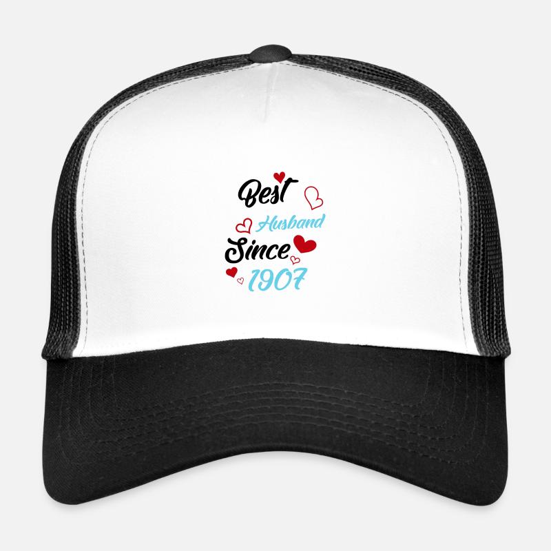 Best Husband Since 1907 Wedding Trucker Cap