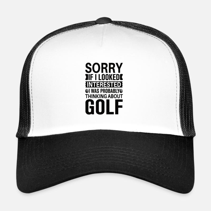 Golf Golfer Gift Hobby Club Quote Trucker Cap