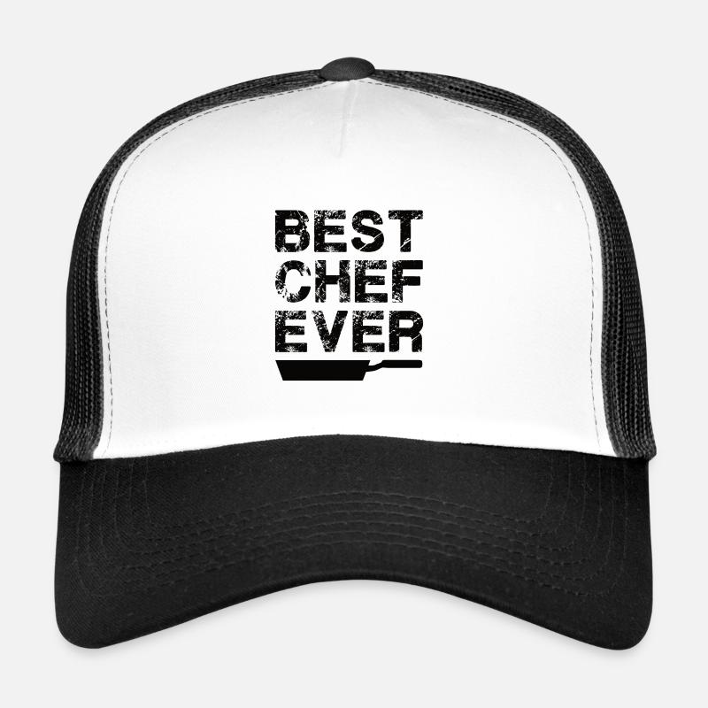 Chef Beanie Chef Kitchen Five Stars Gold 5 Trucker Cap