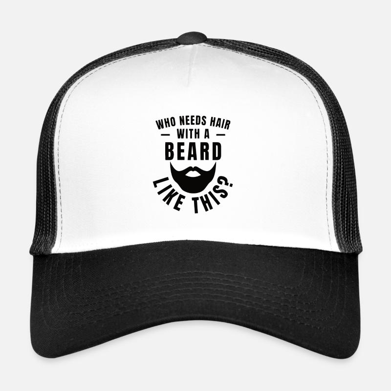 Vollbart und Bartträger Barthaare Schnauzbart Trucker Cap
