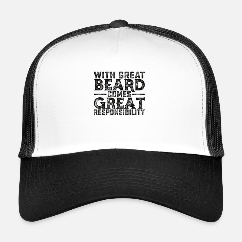 Vollbart und Bartträger Barthaare Schnauzbart Trucker Cap