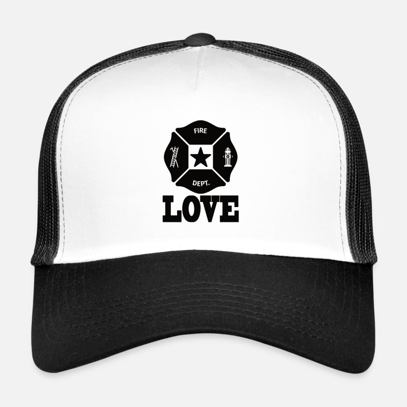 Pompier Cadeau Pompier Pompier Casquette trucker 