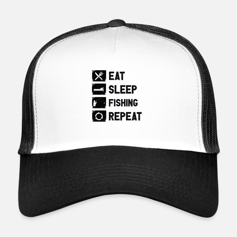 Pêche Chasse Fish Hook Hunter Rod Bait Casquette trucker 