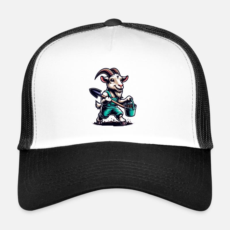 Chèvre Jardinage Drôle Design Casquette trucker 