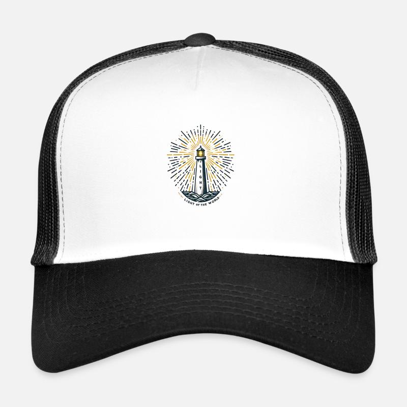 Licht der Welt Leuchtturm Christliches Design Trucker Cap